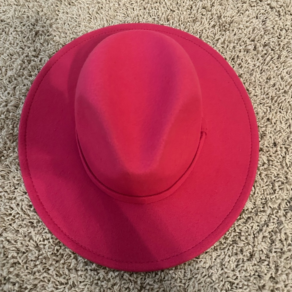 Elegant Fuschia Women's Fedora Hat - New. Never worn